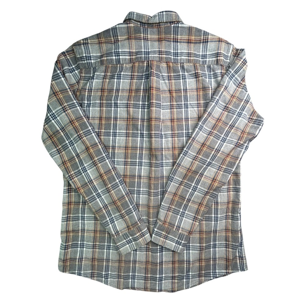 Eddie Bauer Classic Fit L/S Plaid Cotton Flannel Button Down Shirt Mens Size TL - Picture 2 of 10